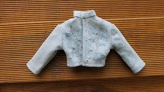 Шьем куртку для куклы Барби, Monster High. \ How to sew coat for dolls Monster High, Barbie.