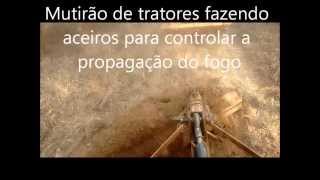 Valtra A750 fazendo aceiro em fazenda, fogo alto com ventos forte!!!