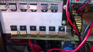 Ремонт сварочного инвертора. Вода внутри.  The welding inverter goes into protection.