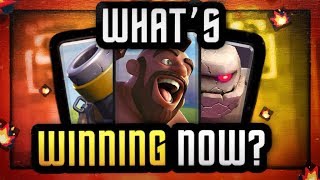 Clash Royale | WHAT'S WINNING NOW? | TOP WIN % DECKS for NEW META!