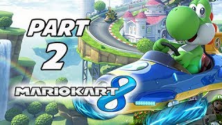 Mario Kart 8 Gameplay Walkthrough Part 2 - YOSHI Shell Cup Grand Prix 150cc (Wii U Gameplay)