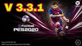 PATCH  3.3.1 PES 2019 MOBILE  - MOD EVOLUTION SOCCER PES 2020 - MESSI BARCELONA by Jean Sty