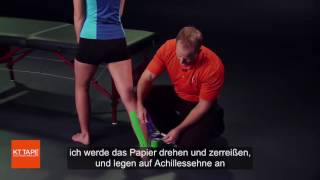KT Tape Wadenschmerzen Schmerzen in der Wade selbst tapen auf Deutsch