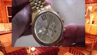 Michael Kors MK8281 Lexington Gold Tone Stainless Steel Watch Review