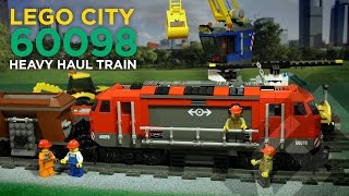 LEGO City 60098 - Heavy Haul Train (2015) - Stop Motion Build
