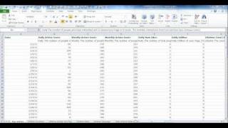 Facebook Insights Using Excel 2010