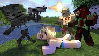 Monster School : ZOMBIE APOCALYPSE NOOB vs PRO challenge - Minecraft Animation