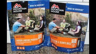 Mountain House Freeze Dried: Chicken & Mashed Potatoes and Chicken & Dumplings