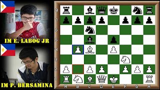 IM Paulo Bersamina vs IM-Elect Eric Labog Jr.,(Evan's Gambit Skirmish, Blitz Exhibition Match 2019.)