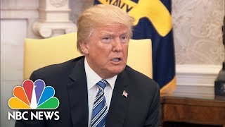 President Donald Trump ‘Not Backing Down’ On Tariffs, Doesn’t Think Trade War Will Happen | NBC News