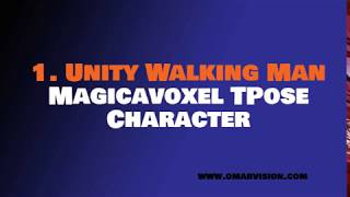 1. walking animation - magicavoxel tpose model