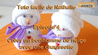 (TUTO) Déco de Noël Comment créer un bonhomme de neige avec une chaussette