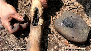 Primitive Hatchet And Baked Mud Stove