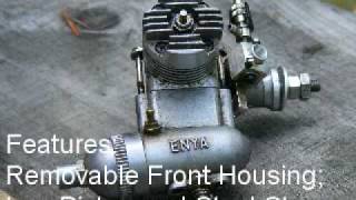 Starting and Running Vintage Enya 19 V Model Airplane Engine