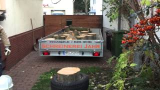 Gränsfors Large Splitting Axe in Action