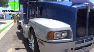 Tractocamion en Venta Kenworth T600 2006 Azul con Gris Studio Sleeper www.DERECHATRUCKS.com