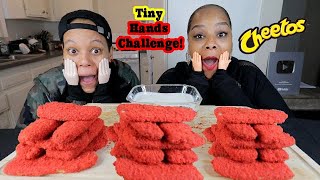 HOT CHEETO FRIED PICKLES (TINY HAND CHALLENGE) MUKBANG!