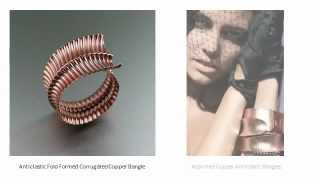 Anticlastic Copper Jewelry Collection by I Love Copper Jewelry