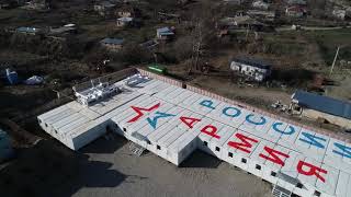 Возведение модульных городков для российских миротворцев в Нагорном Карабахе