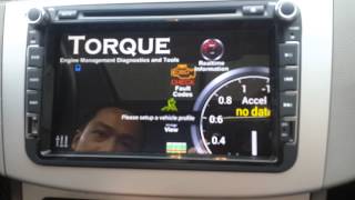 Android 4.4.2 / 4.2.2 System Double Din Car Radio Stereo How to Connect OBD2