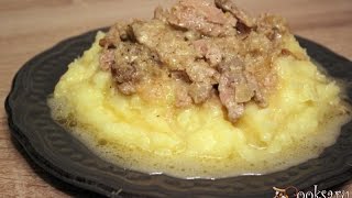 Очень вкусная свинина в сметанно  - луковом соусе