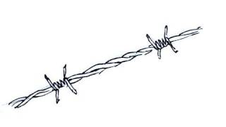 How to draw Barbed Wire Real Easy