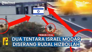 Detik-detik Mortir Hizbullah Tembaki Dua Tentara Israel Bersenjata Lengkap