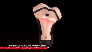 PDX Elite Double Penetration Vibrating Stroker - Harmony Store