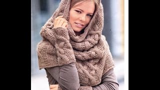 Самый модный шарф капюшон