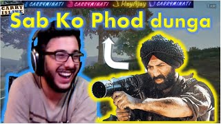 sunny deol voice by carryminati in pubg mobile | carryislive highlights | carryminati uncensored