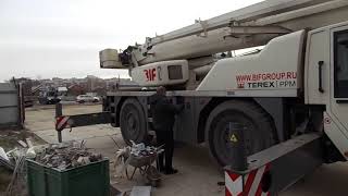 Terex Ac 40 2L PPM установка на опоры зацеп противовеса