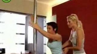 Pole dancing catfight