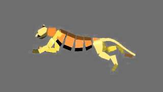 3ds Max Biped Animation Tiger Run