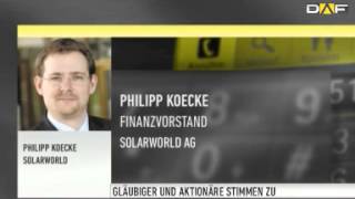 Solarworld-Vorstand: Insolvenz jetzt abgewendet