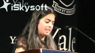 Isha Ambani Introducting ShahRukh Khan @ Yale