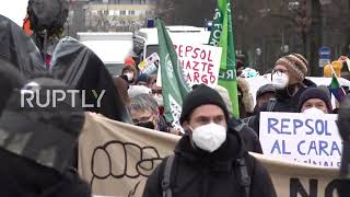 Germany: Climate activists protest against fossil fuel industry in Berlin