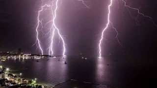 Big electrical storm in Pattaya