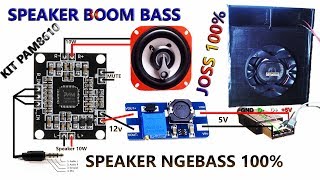 CARA BUAT SPEAKER YANG NGEBASS DENGAN PAM8610 (JOSS) #murah