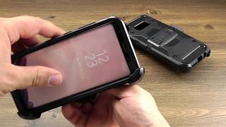 ОБЗОР: Противоударный Чехол-Накладка для Samsung Galaxy S8 Plus SM-G955 с Подставкой и Кобурой
