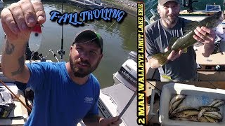 TROLLING for Fall walleye using downriggers & dipsey divers lake Erie, pa