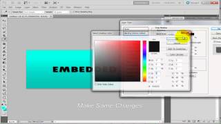 Creating Embedded Text in Adobe Photoshop CS6