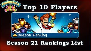 Pewdiepie's Tuber Simulator - Top 10 Players in Season 21 Rankings!