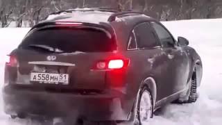 Infiniti FX35 суперский дрифт зимой