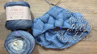 ЭНТЕРЛАК СПИЦАМИ В КРУГОВУЮ / Воздушный СНУД "Weightless" часть 1 / ENTRELAC  knitted snood