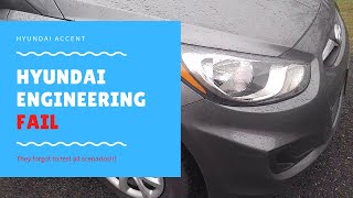 2013 Hyundai Accent Parking Lamps Stay On After Turning Ignition Off