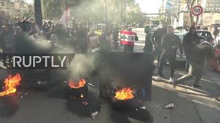 Lebanon: Protesters block entrance to Palace of Justice in Beirut