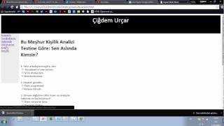 Html Dersleri-Ders6 (Kişisel Web sitesi yapma)