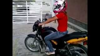 Teste de moto do detran da Pb" Graciele"