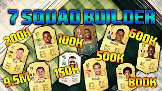 FIFA 19 SQUAD BUILDER 100K 150K 200K 500K 600K 800K 9.5M SQUAD BUILDER FUT CHAMPIONS FIFA19