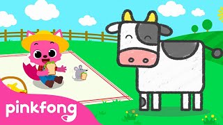 Muu, Muu, Vaca | Animales de la Granja | Canciones para Pintar | Pinkfong Canciones Infantiles